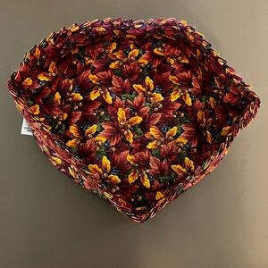 New Longaberger Darning Basket Fall Foliage Fabric Liner #25551